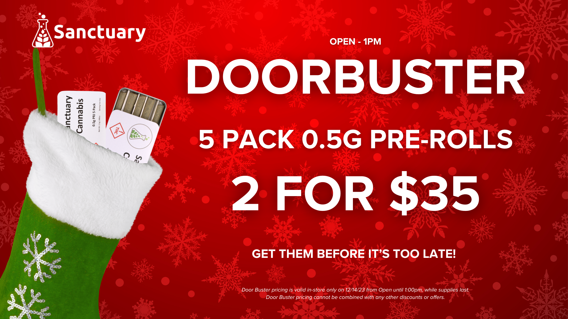 Sanctuary Discounts 12/14/23