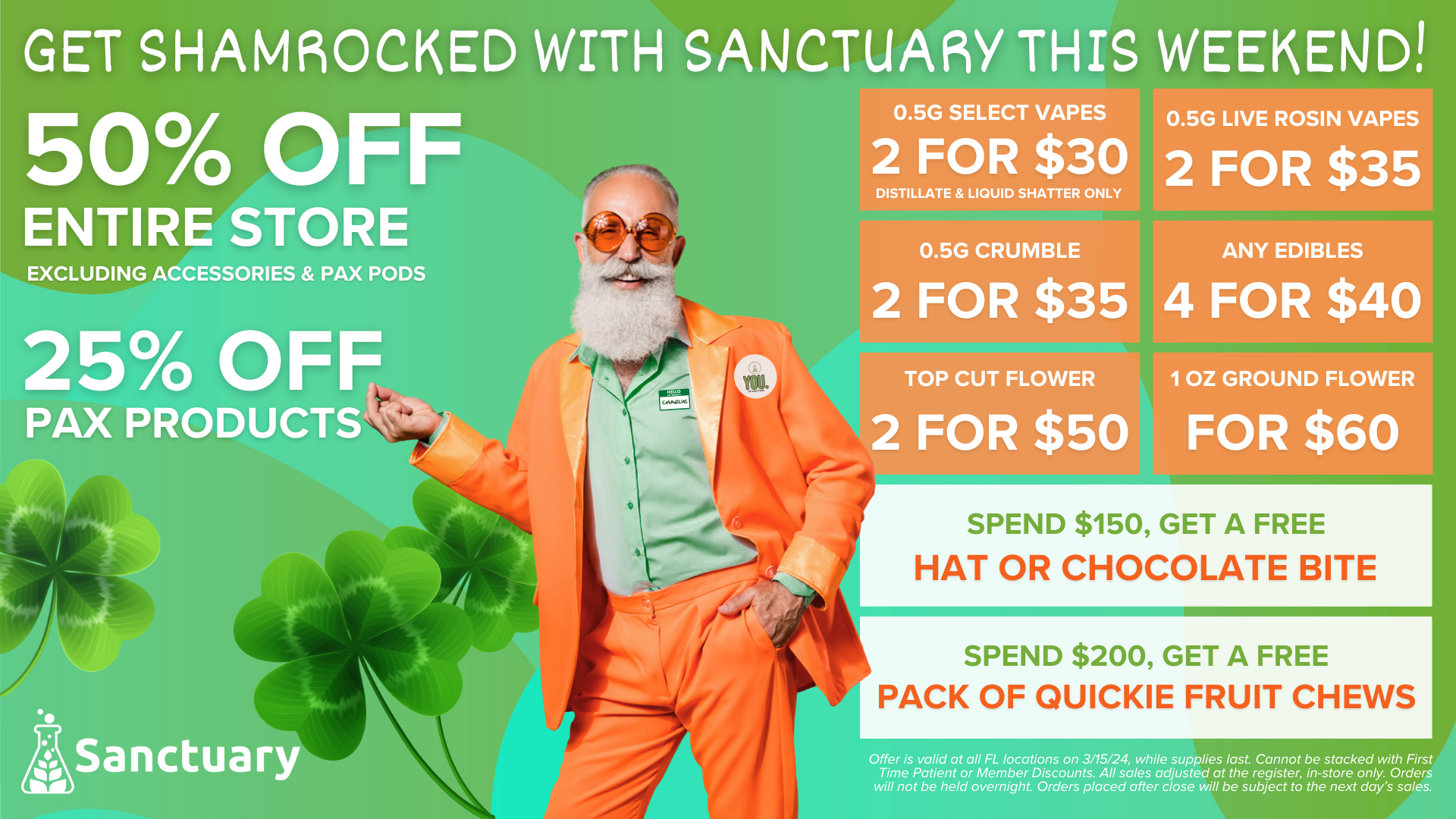 Sanctuary Discounts 03/15/24